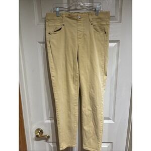 Liverpool Los Angeles Jeans Women Size 8/29 Ankle Skinny Yellow Stretch Denim